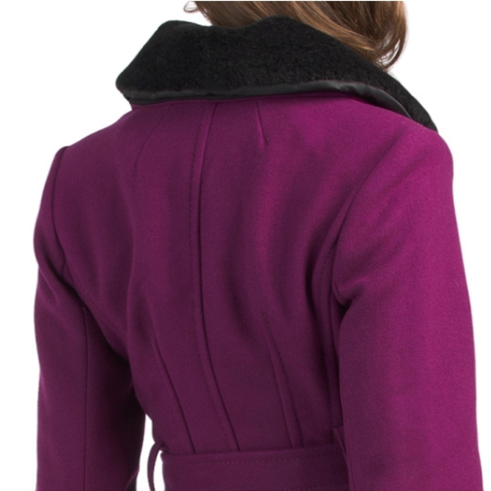 KATE Spade Button Down Wrap Wool Coat - Picture 5 of 17